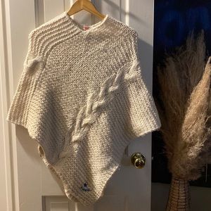 Vintage Diesel Cable Knit Poncho